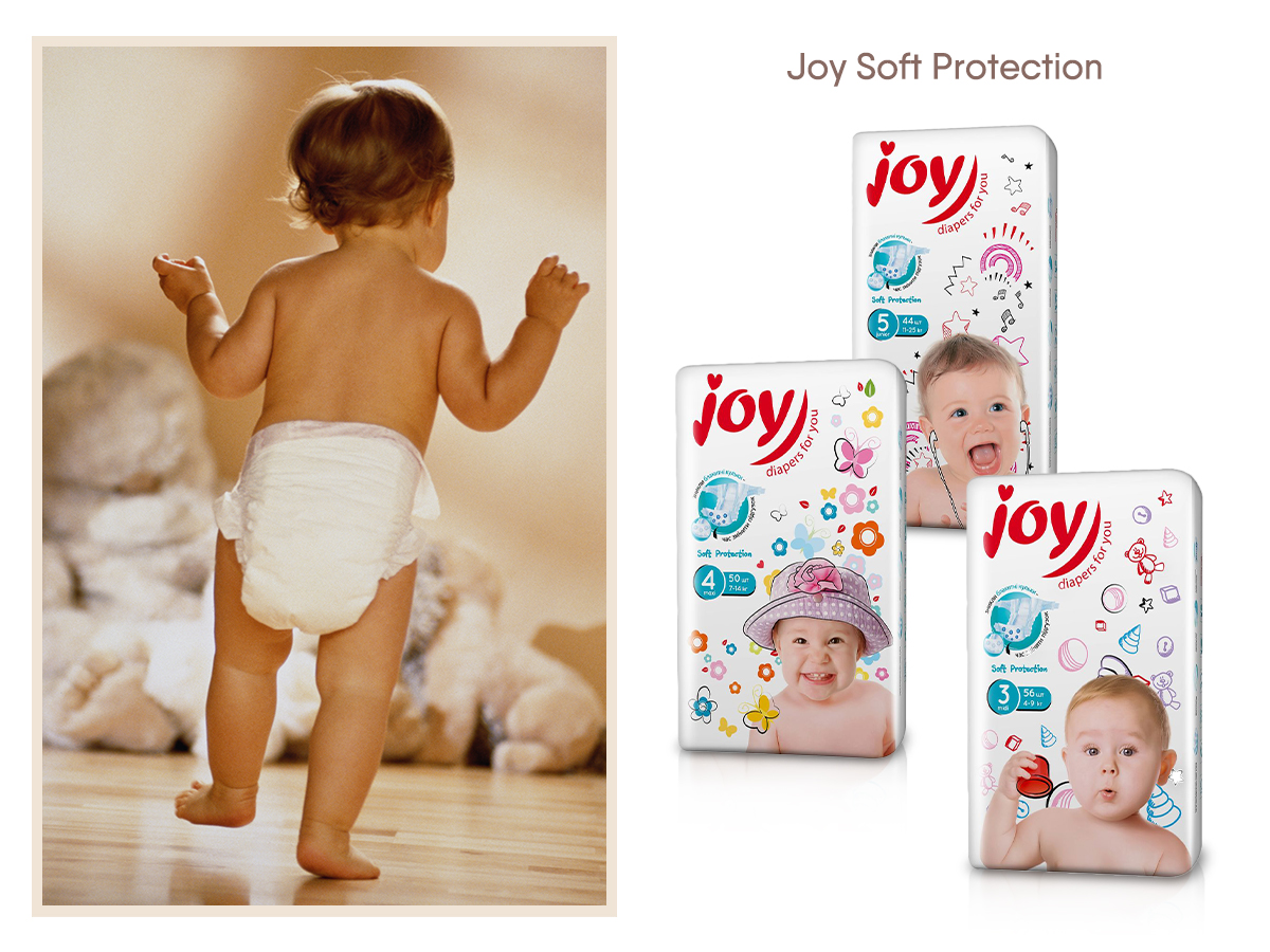 Детские подгузники Joy Soft Protection