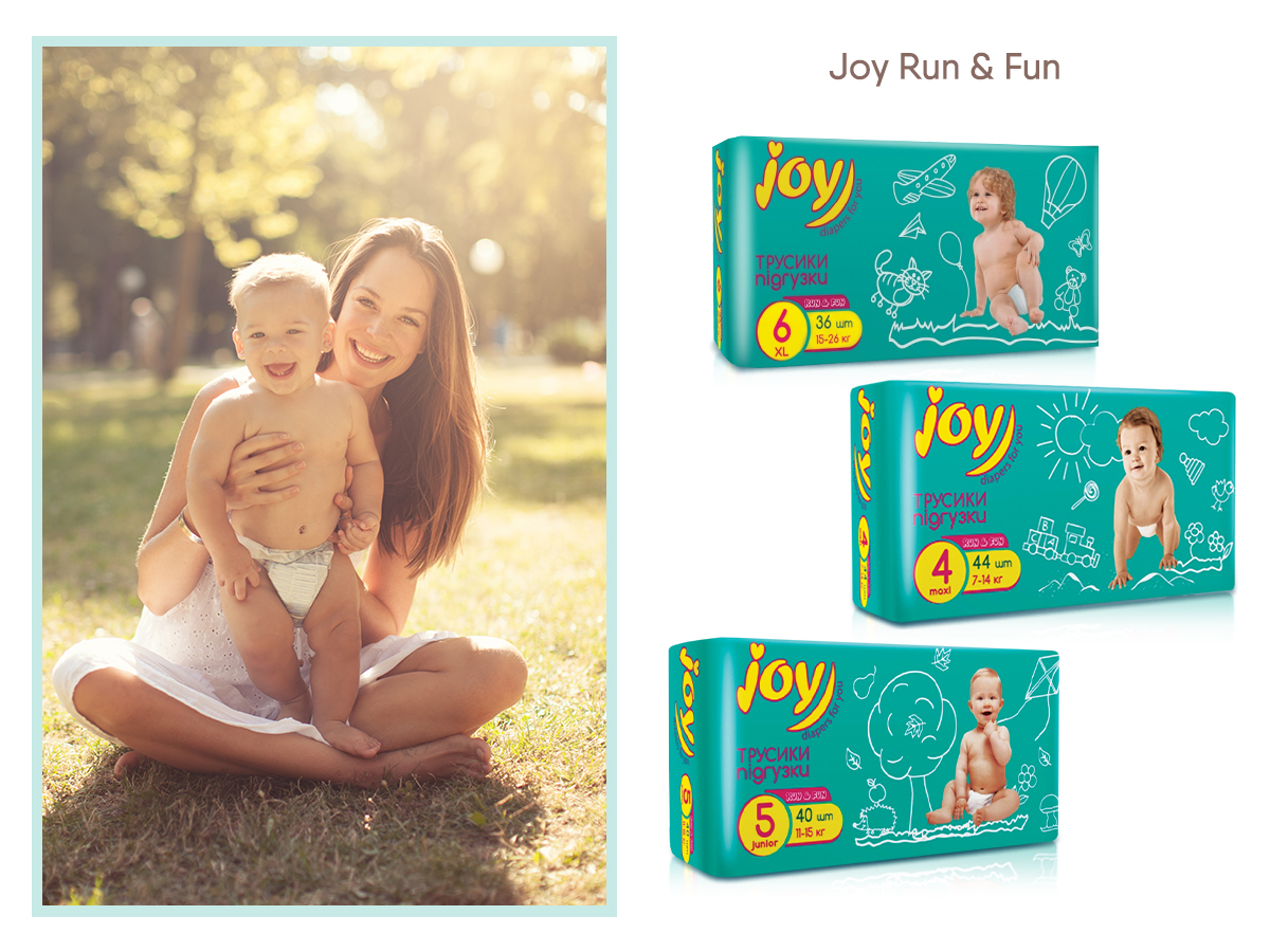 Підгузки-трусики Joy Run and Fun