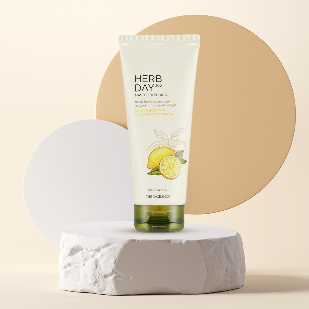 The Face Shop Herb Day 365 Lemon & Grapefruit Foaming Cleanser