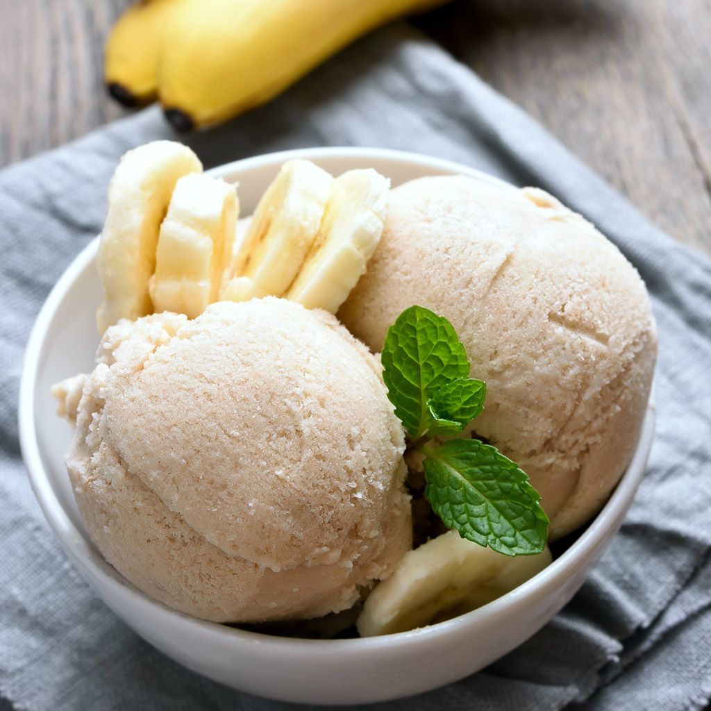 Бананове дієтичне морозиво