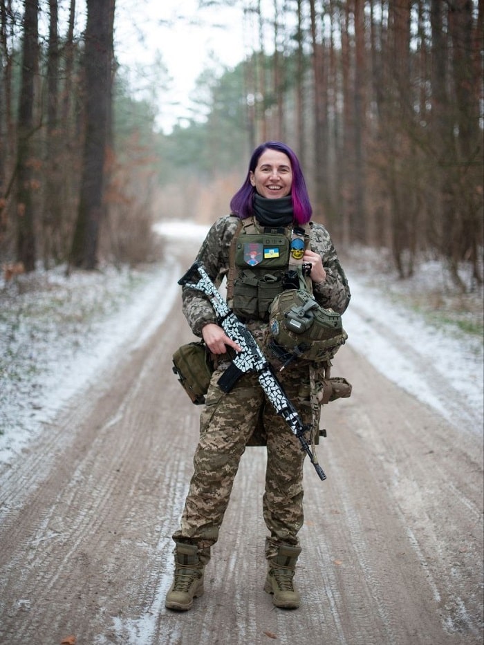 Женщина-пехотинец Алена Рыж