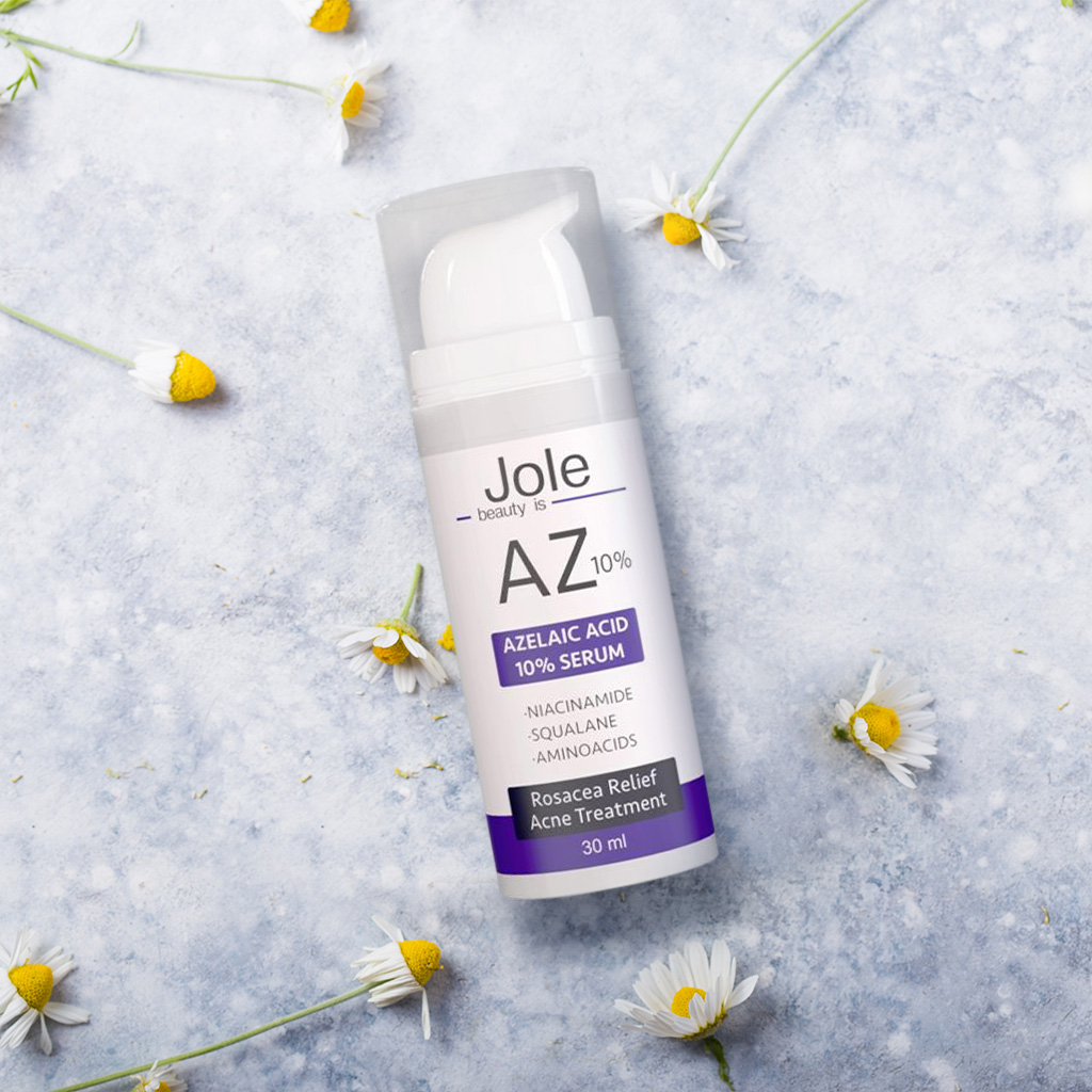 02 Сироватка для обличчя Jole Azelaic Acid 10% Serum проти акне, азелаїновою кислотою 10% (1244)