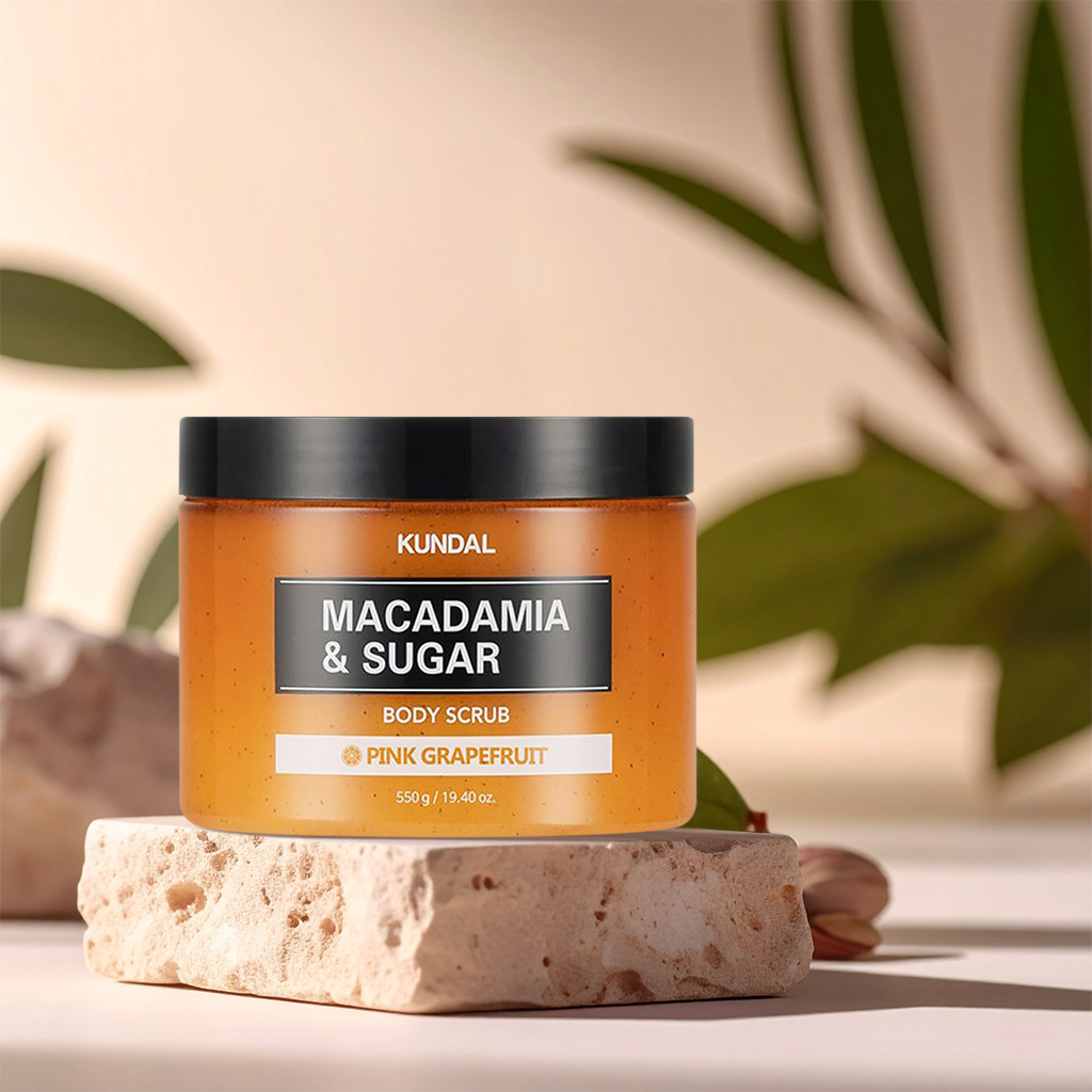05 Kundal Macadamia & Sugar Body Scrub Pink Grapefruit (607)