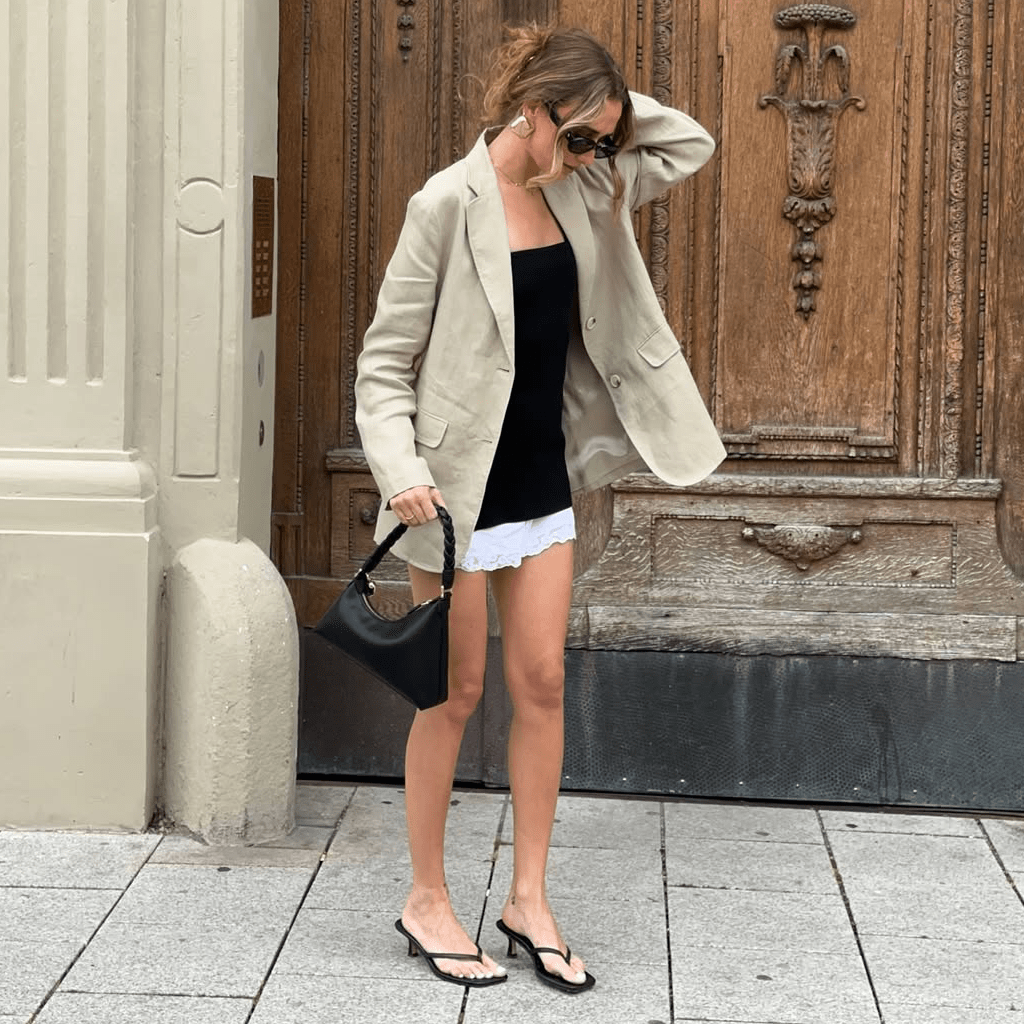 атласні шорти з жакетом