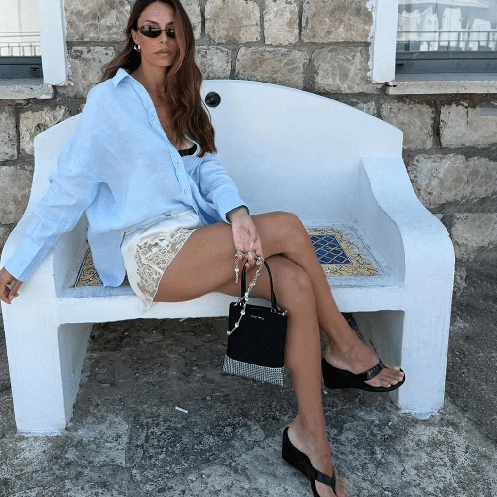 з чим носити шовкові шорти 