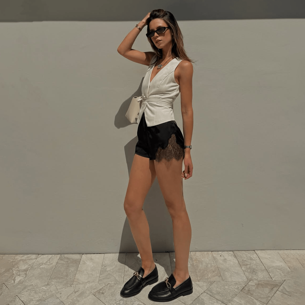 атласні шорти з желеткою