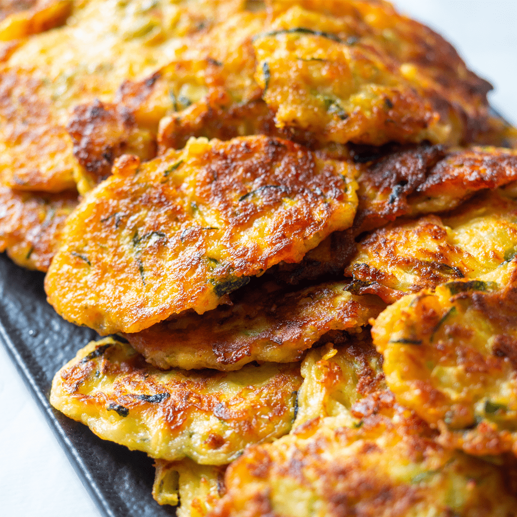 Веганский снек из цуккини и томатов