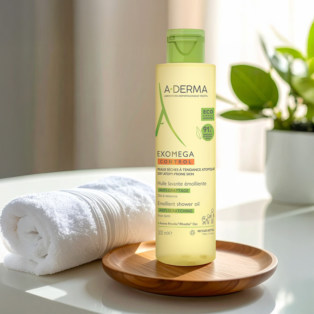 03 A-Derma Exomega Control Emollient Cleansing Oil (1219)