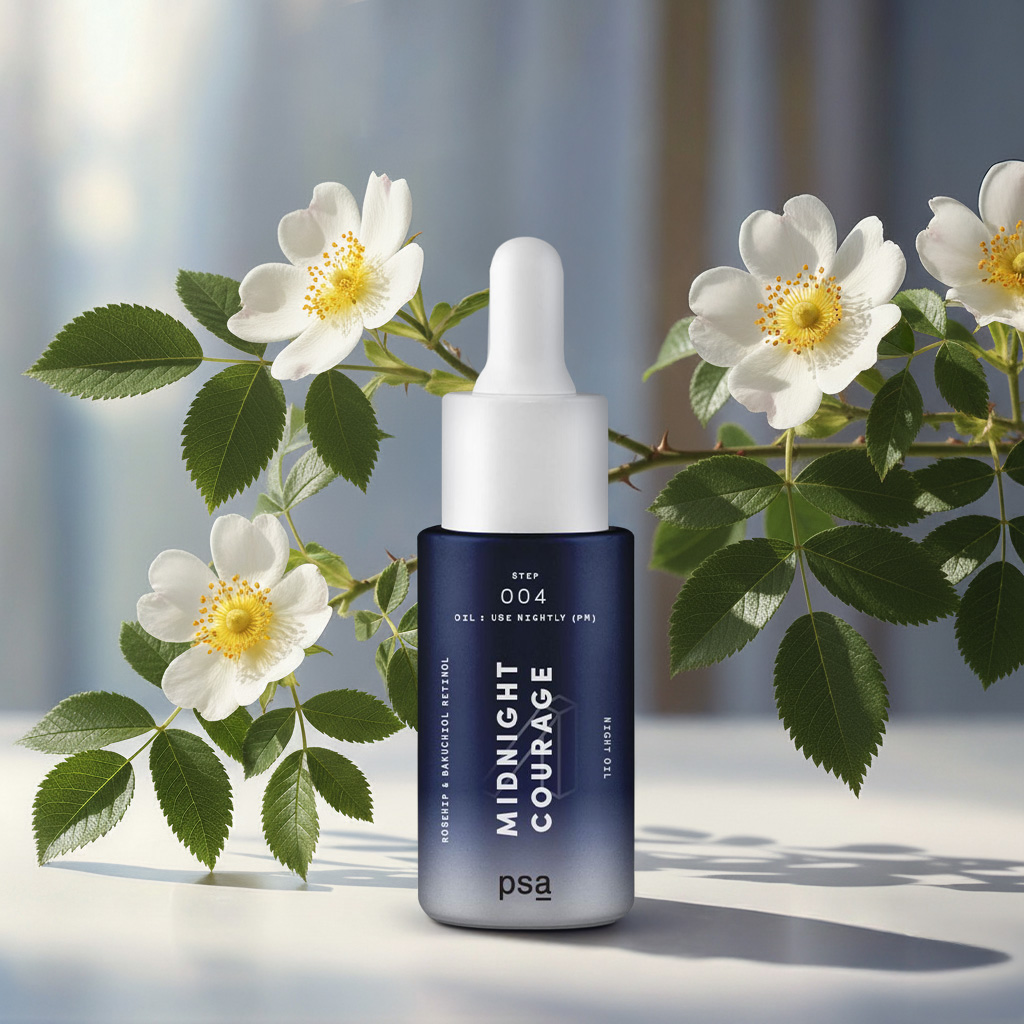 03 PSA Midnight Courage Rosehip & Bakuchiol Retinol Night Oil (1243)