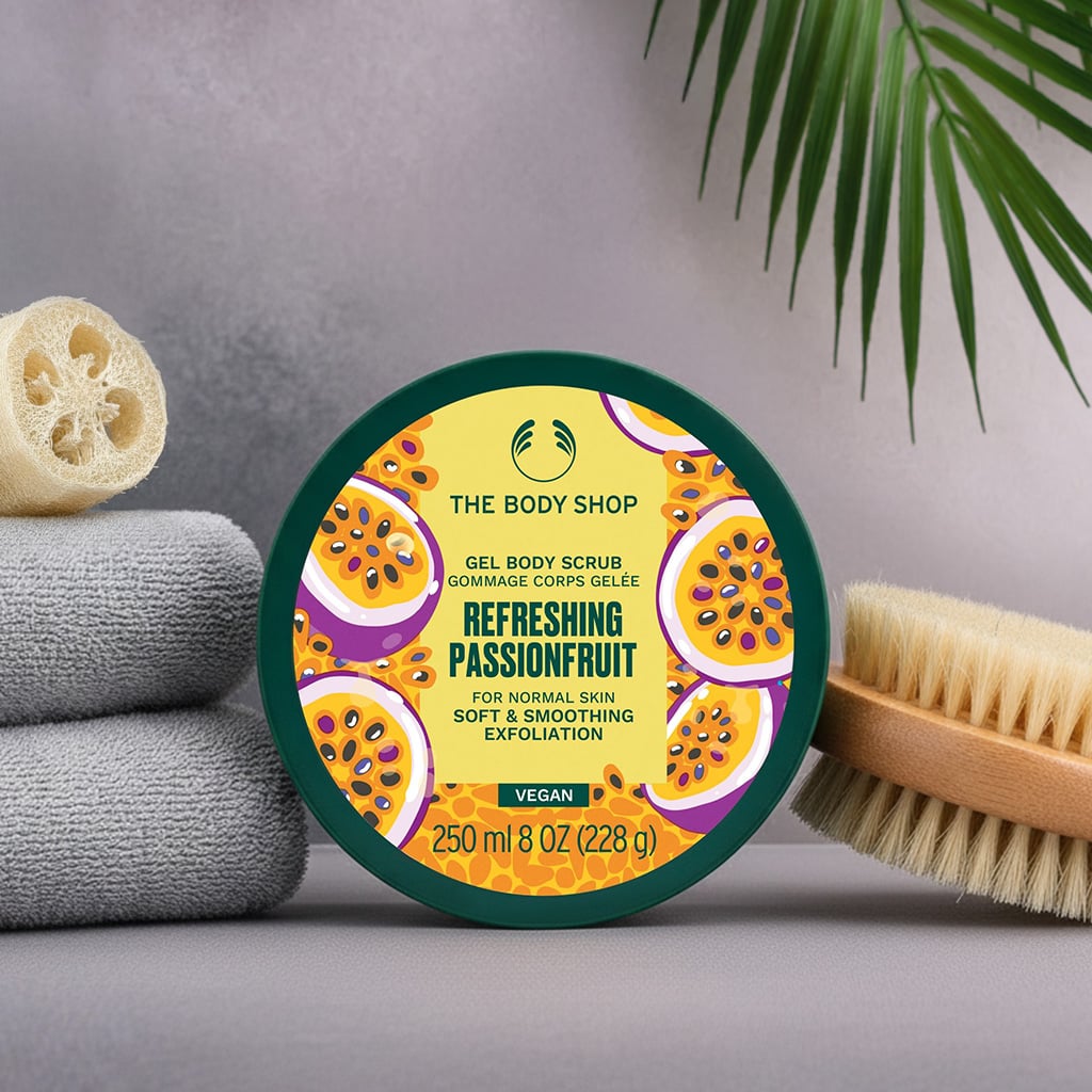 2 The Body Shop Refreshing Passionfruit Gel Body Scrub