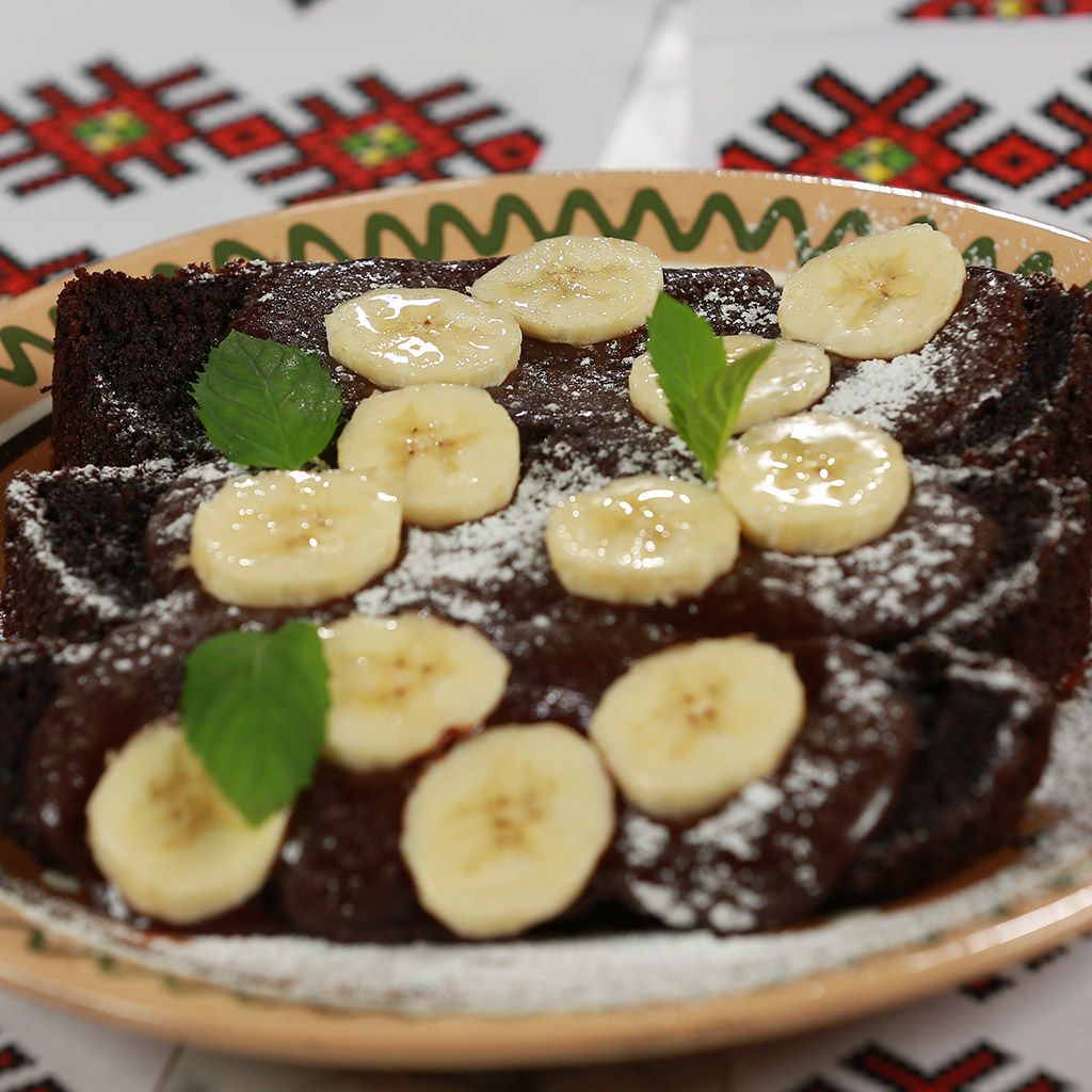 8-Шоколадно-банановий-пиріг