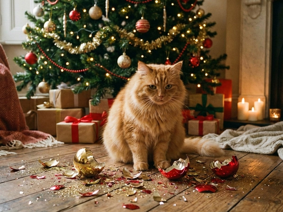 1-Як-прикрасити-ялинку,-якщо-в-будинку-живе-кіт