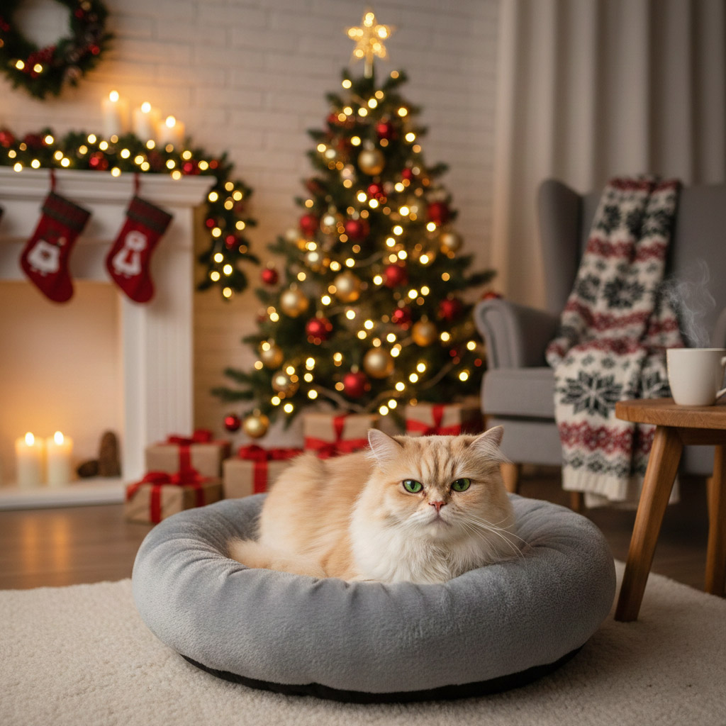 5-Як-прикрасити-ялинку,-якщо-в-будинку-живе-кіт-1