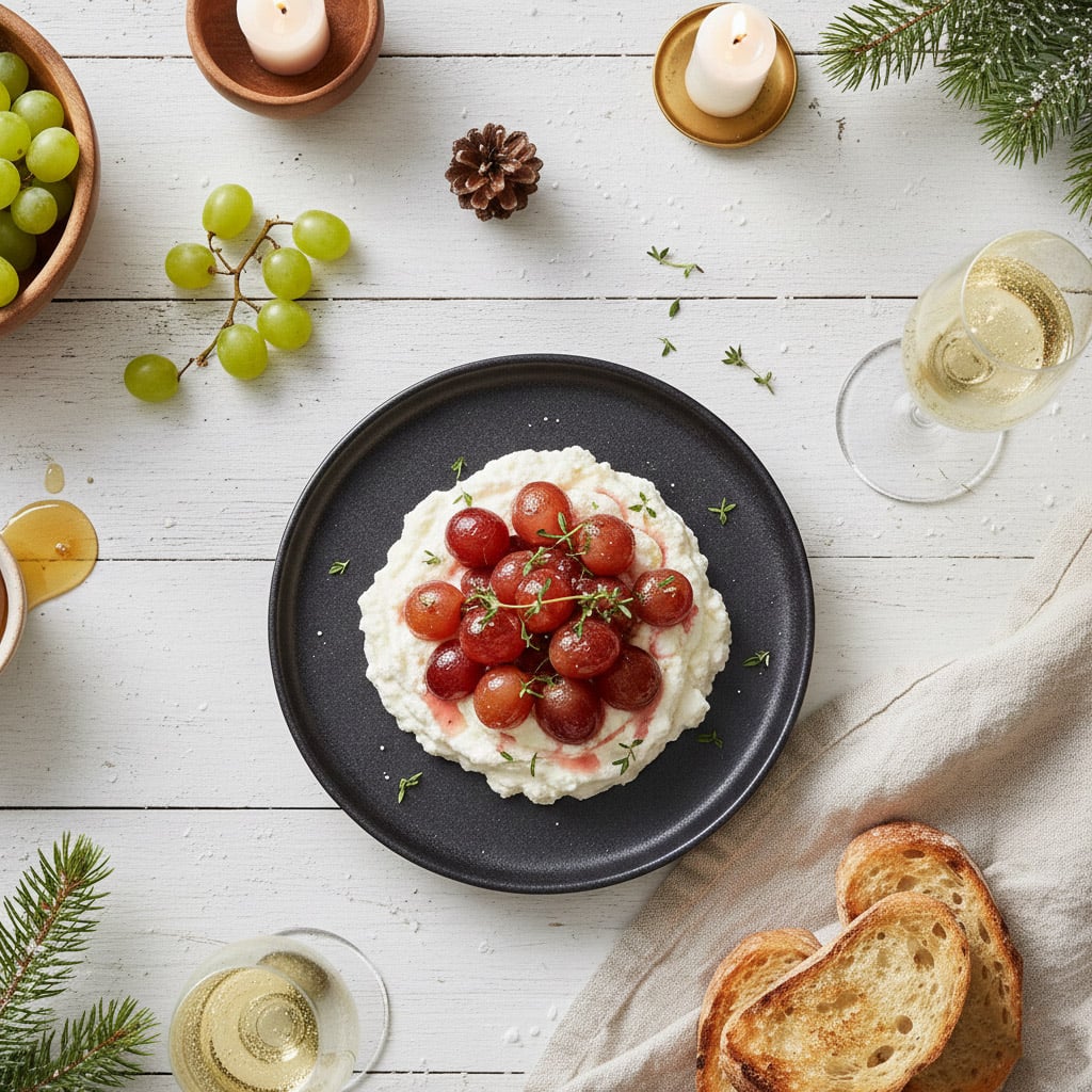 6-Взбитая-фета-с-запеченным-виноградом-и-тимьяном