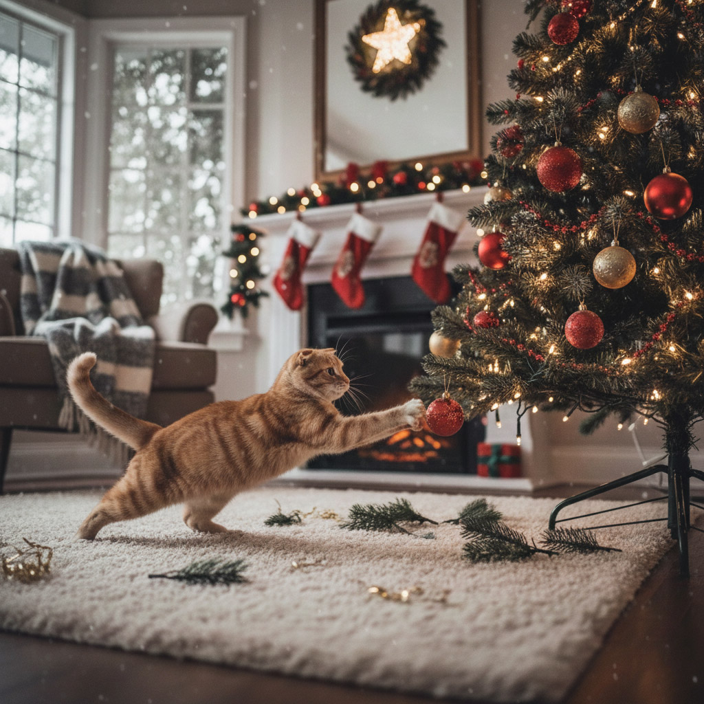 6-Як-прикрасити-ялинку,-якщо-в-будинку-живе-кіт