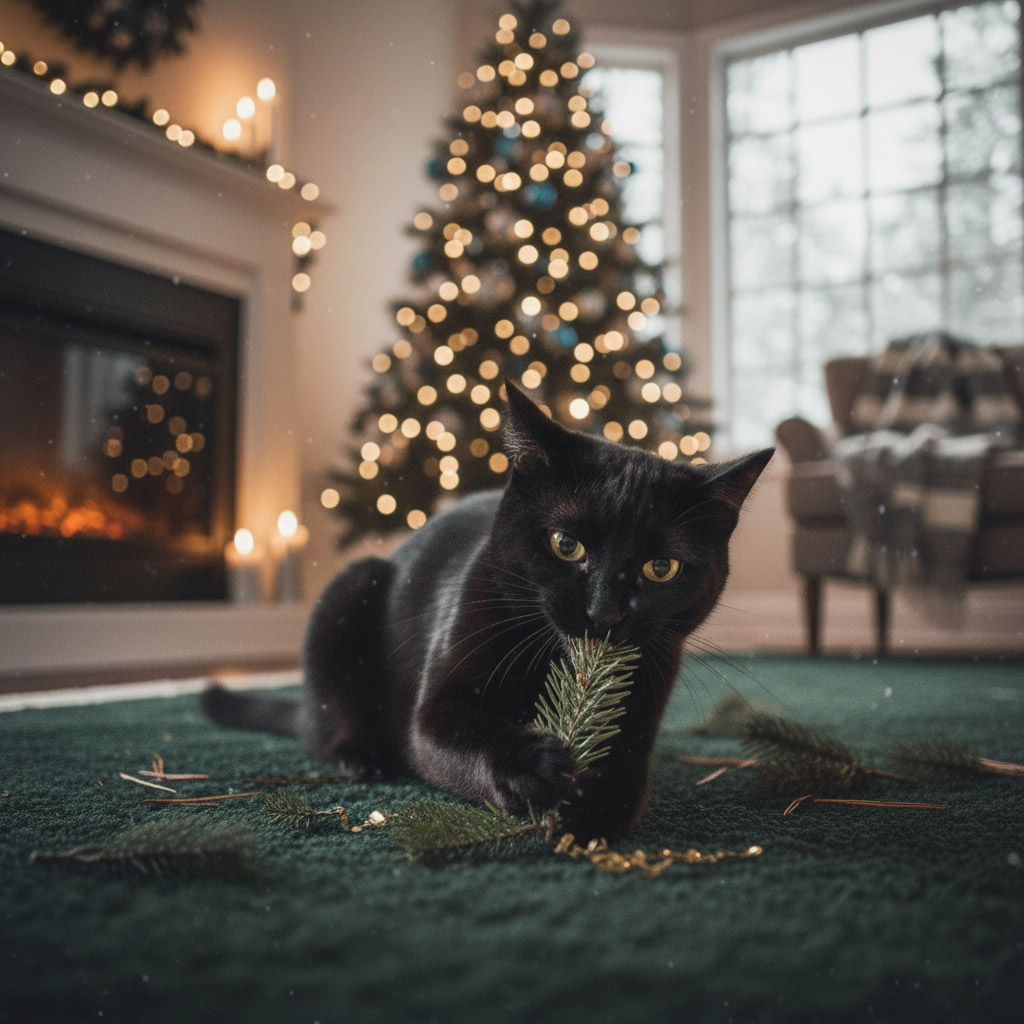 7-Як-прикрасити-ялинку,-якщо-в-будинку-живе-кіт