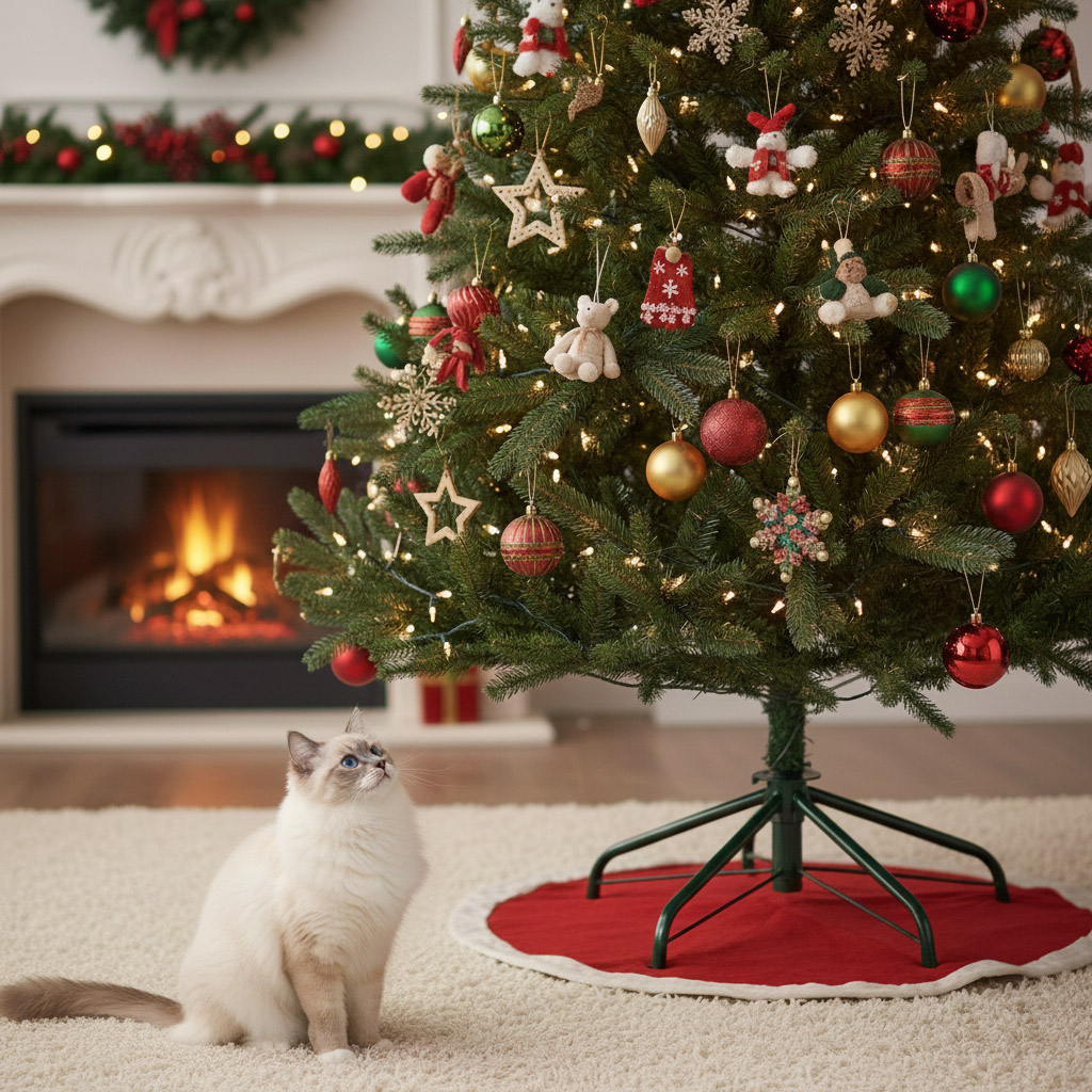 8-Як-прикрасити-ялинку,-якщо-в-будинку-живе-кіт