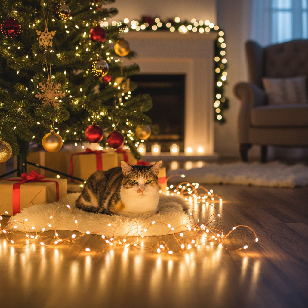 9-Як-прикрасити-ялинку,-якщо-в-будинку-живе-кіт