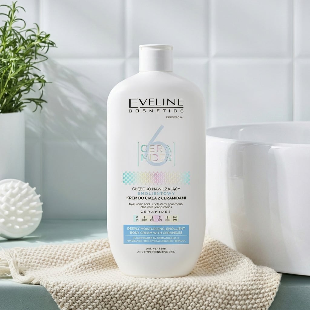 01 Eveline Cosmetics 6 Ceramides Deeply Moisturizing Emollient Body Cream (1583)