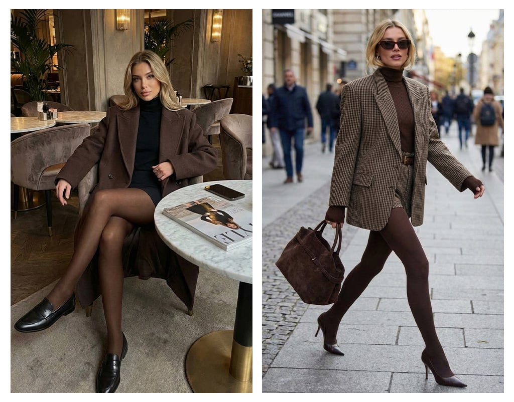 03 Коричневі колготки (987)