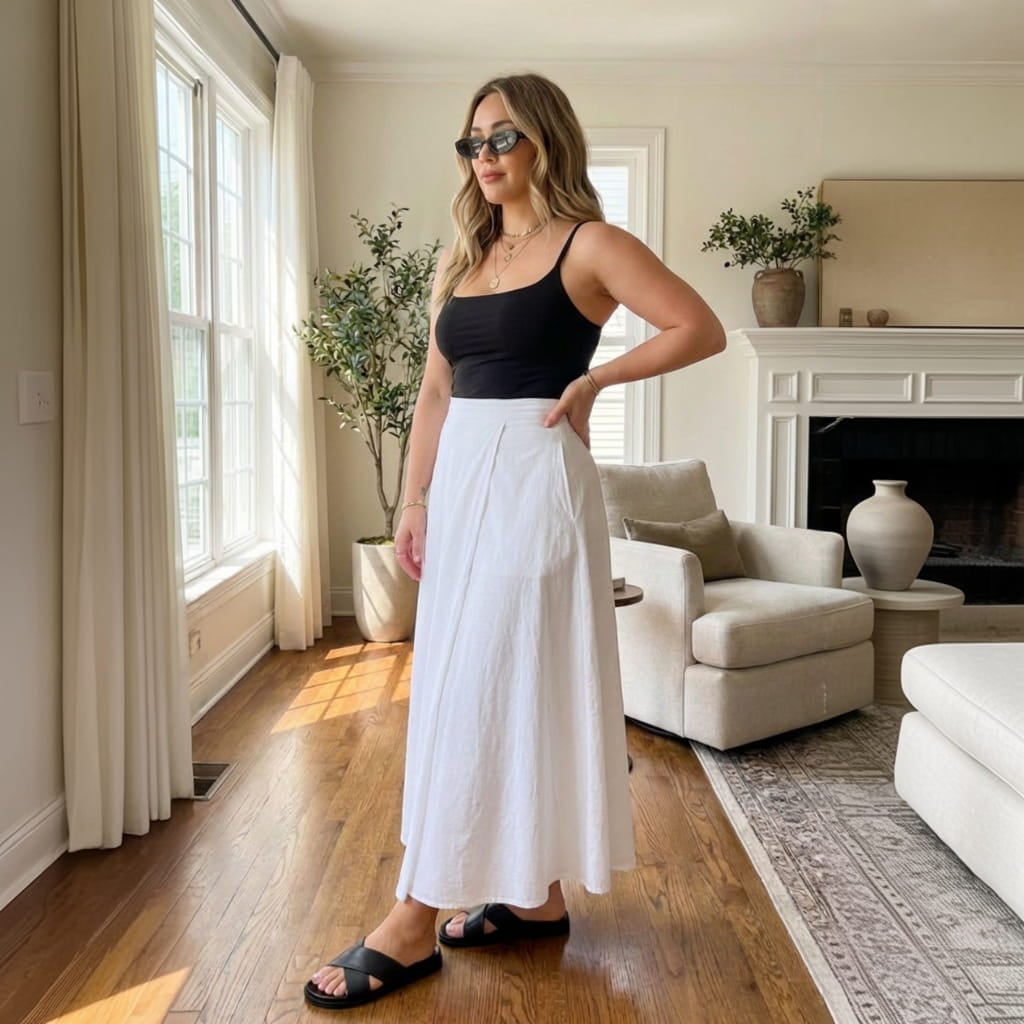 Спідниця для фігури яблуко