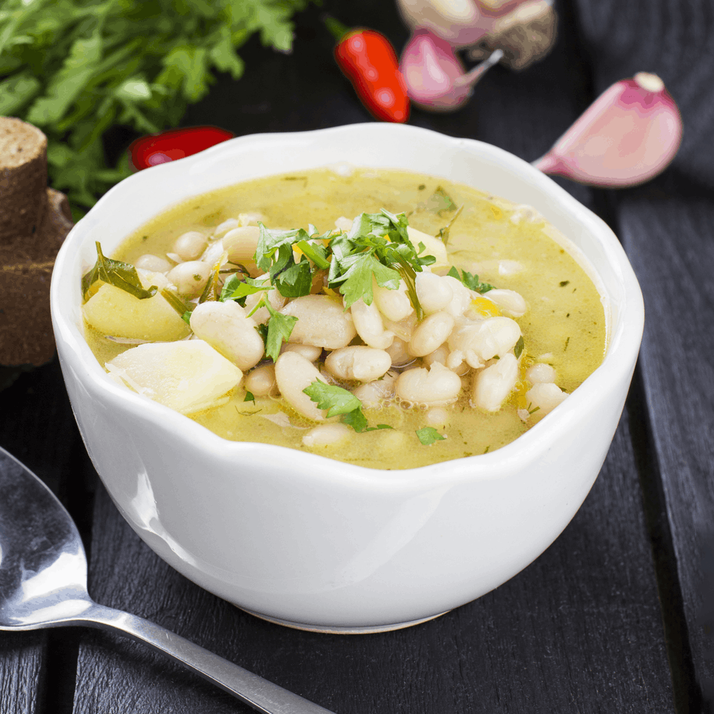 Пісний суп з квасолею