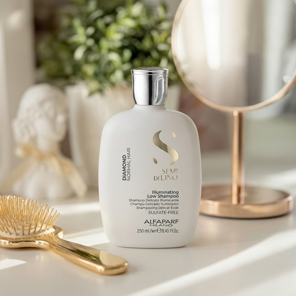 04 AlfaParf Semi Di Lino Diamond Illuminating Low Shampoo (1609)