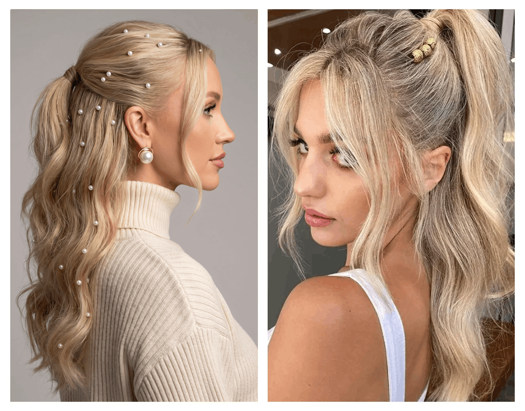 намистини у волоссі