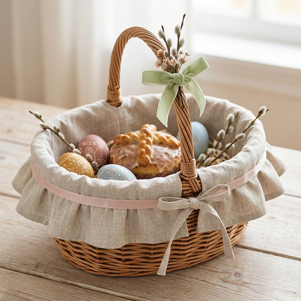 8-Класичний-плетений-кошик-з-тканинною-підкладкою