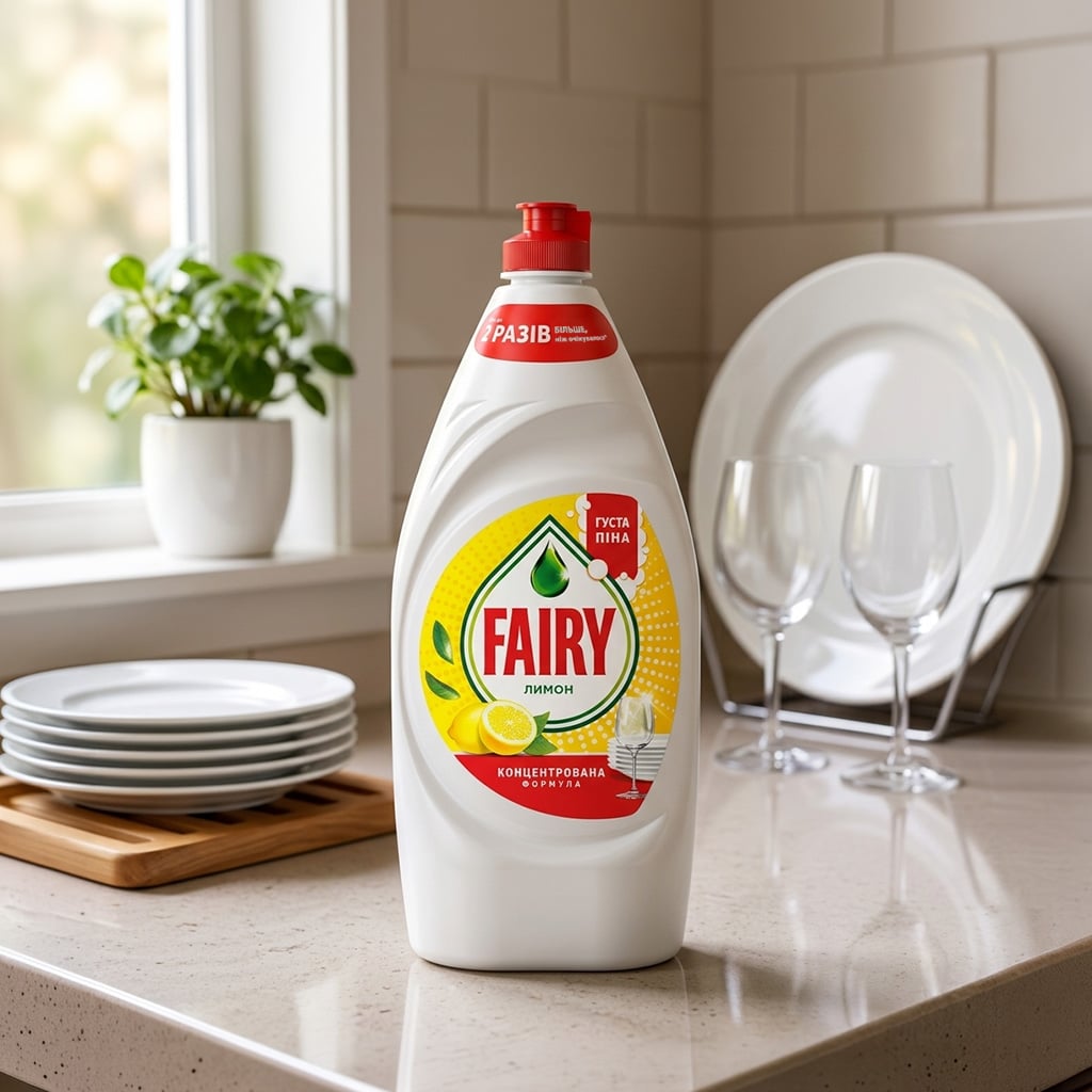 05 Засіб для миття посуду Fairy Лимон (1028)