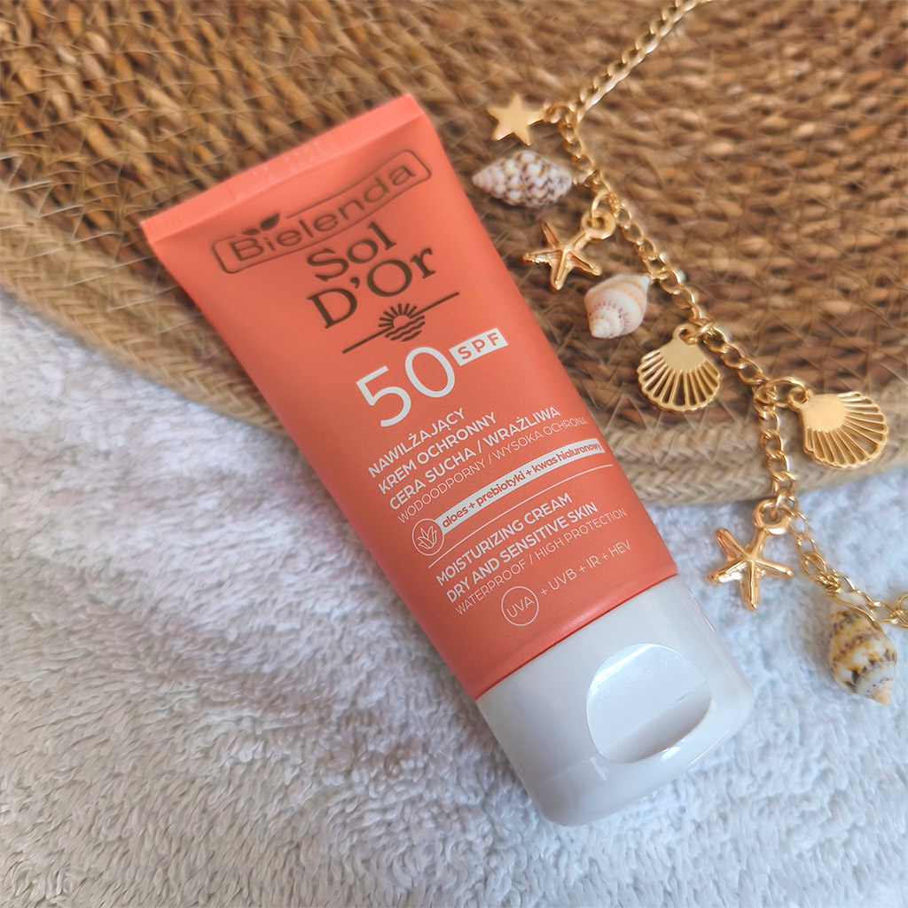 Сонцезахисний крем Bielenda Sol D'Or Moisturizing Cream для сухої та чутливої шкіри
